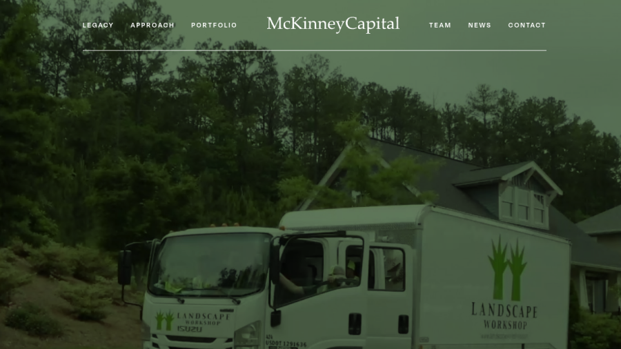 Screenshot of the Mckinney Capital, LLC website