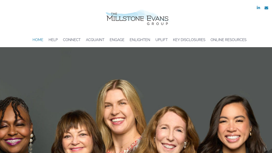 Screenshot of the The Millstone Evans Group, LLC website