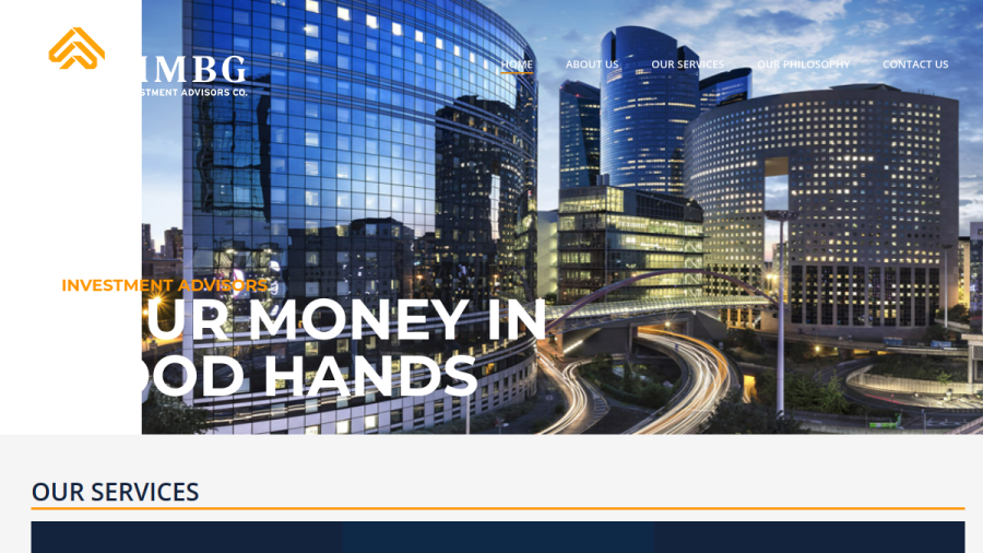 Screenshot of the Mmbg Investment Advisors Co. website