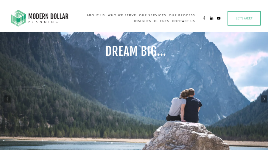 Screenshot of the Modern Dollar Planning, LLC website