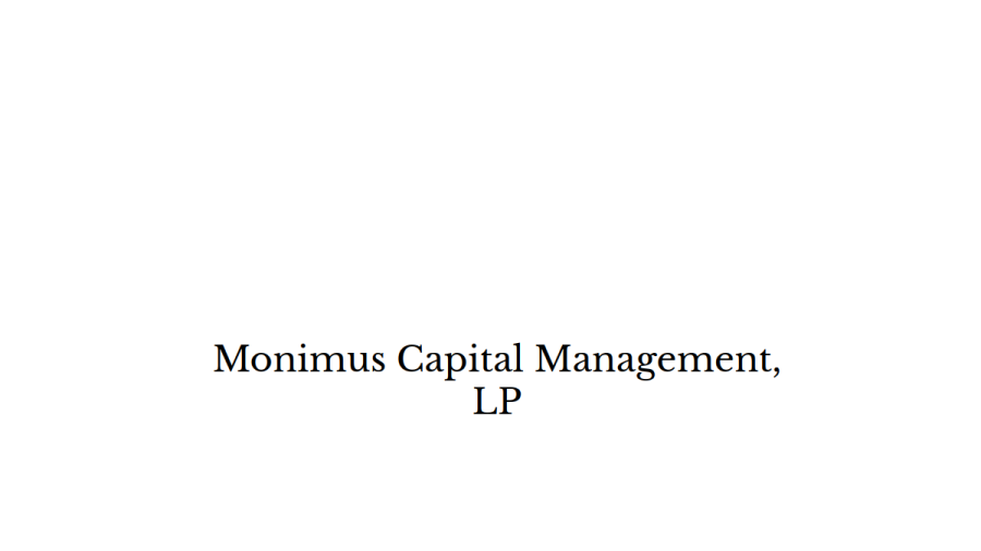 Screenshot of the Monimus Capital Management, LP website