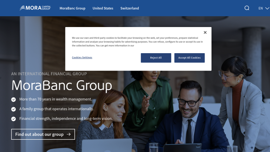 Screenshot of the Mora Capital Management, LLC website