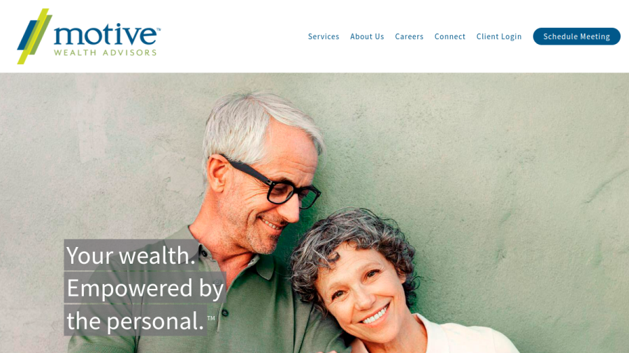 Screenshot of the Motive Wealth Advisors, LLC website