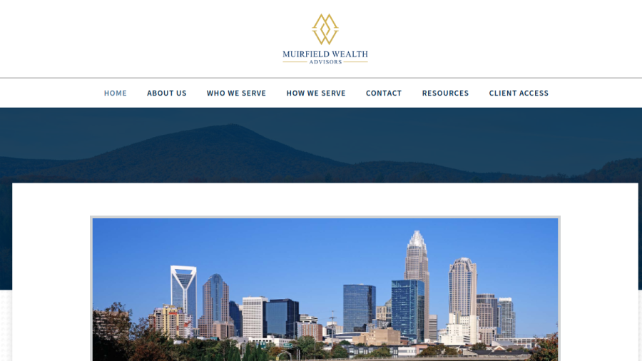 Screenshot of the Muirfield Wealth Advisors LLC website