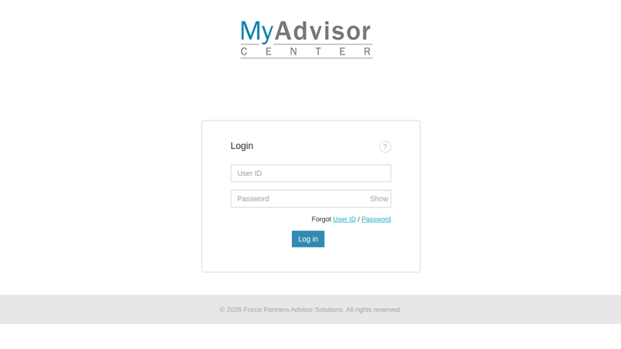 Screenshot of the Focus Partners Advisor Solutions, LLC website