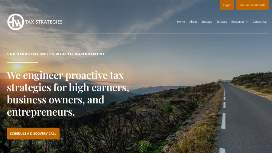 Screenshot of the Horizon Wealth website