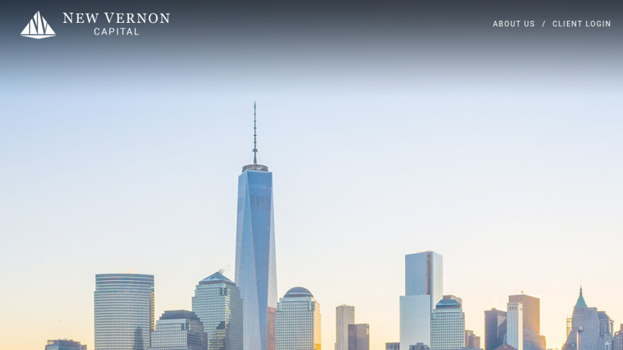 Screenshot of the New Vernon Capital website