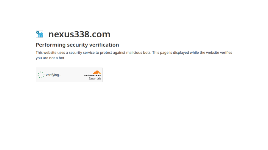Screenshot of the Nexus338 website