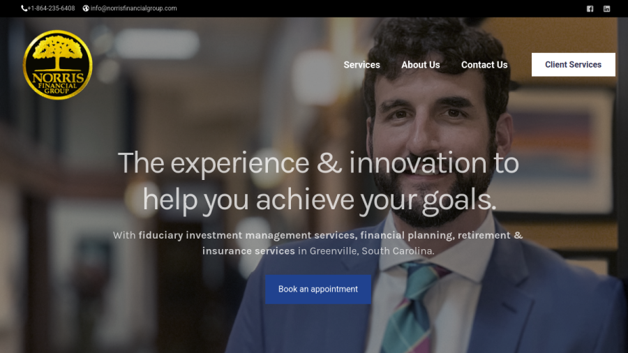 Screenshot of the Norris Financial Group, LLC website