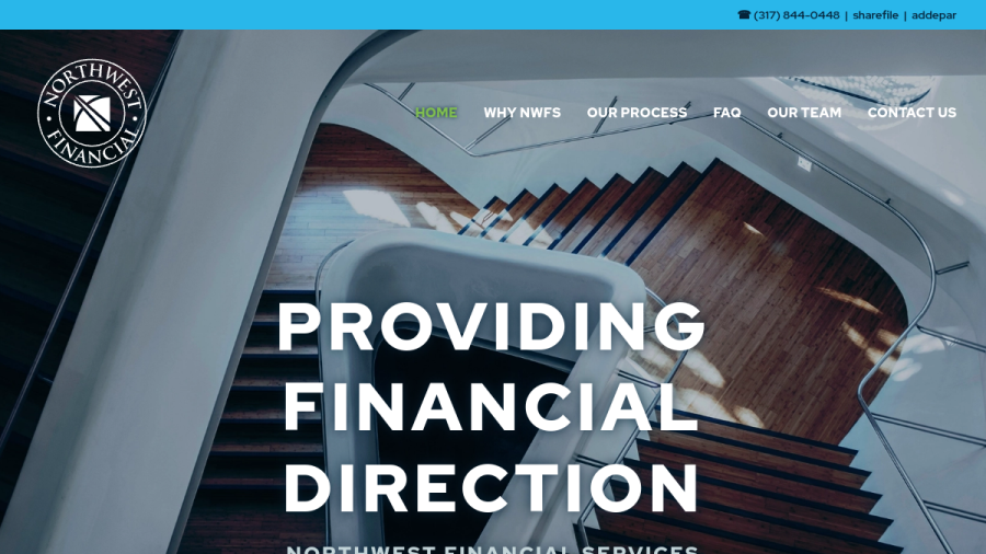 Screenshot of the Northwest Financial Services INC website