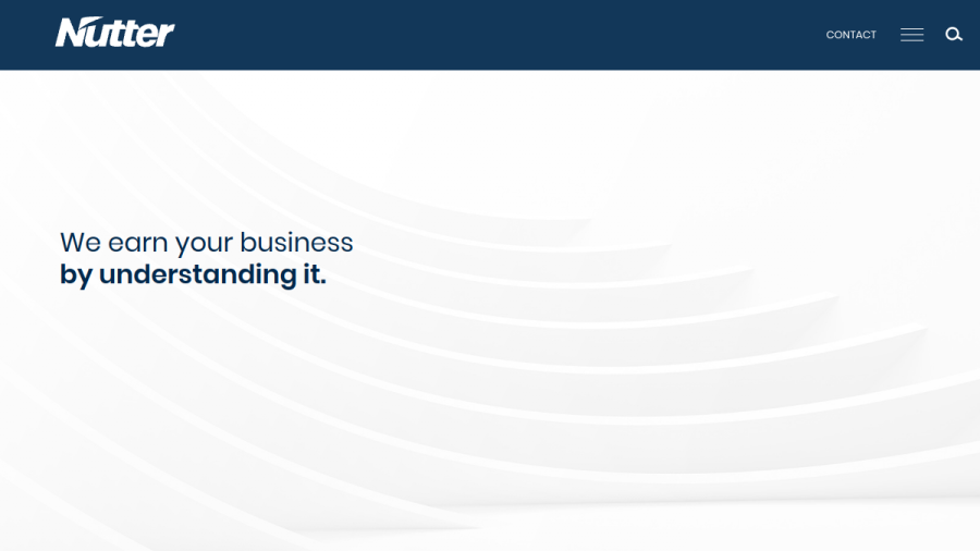 Screenshot of the Nutter Investment Advisors website