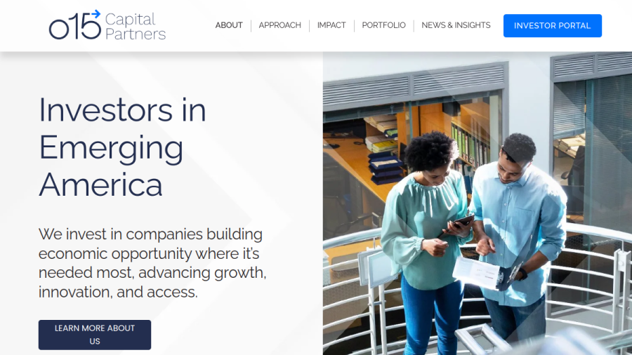 Screenshot of the O15 Capital Partners, LLC website