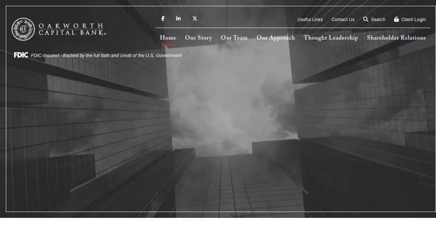 Screenshot of the Oakworth Asset Management, LLC website