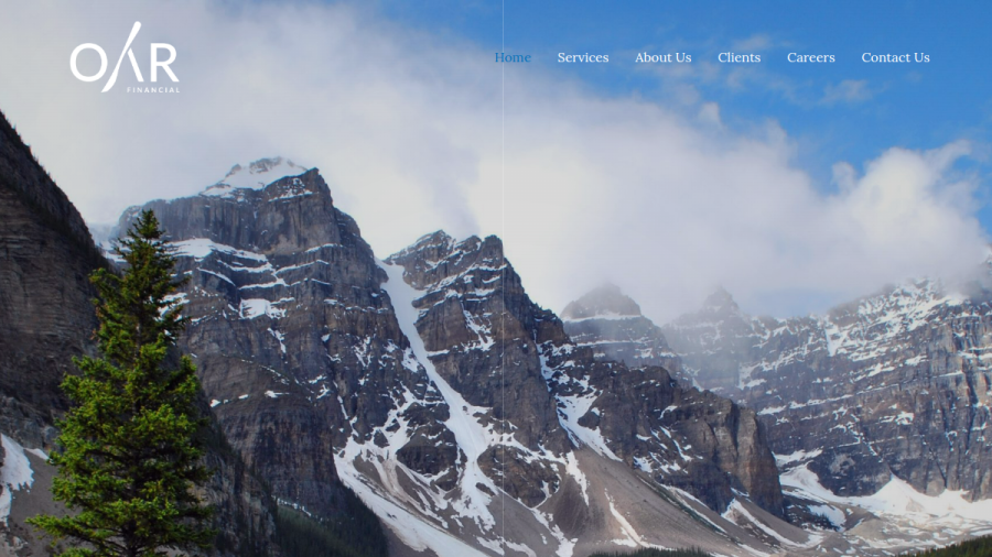 Screenshot of the Oar Financial website