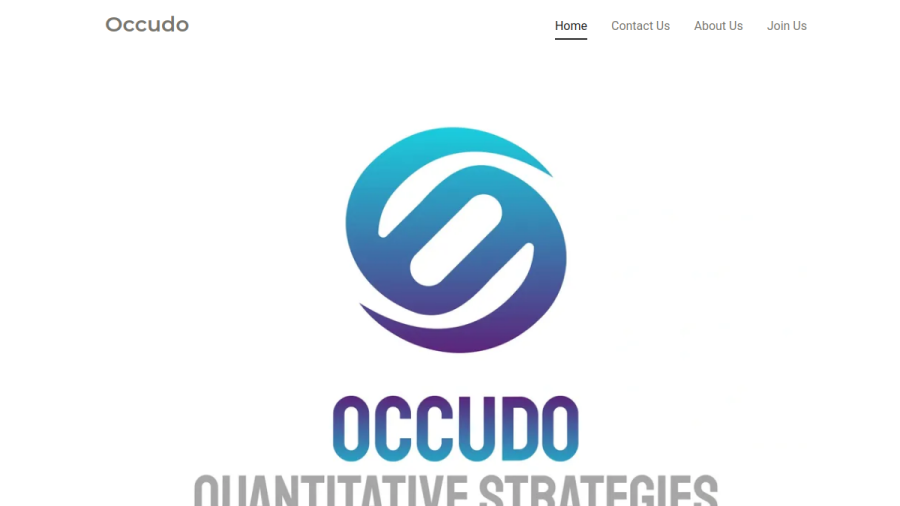 Screenshot of the Occudo Quantitative Strategies LP website