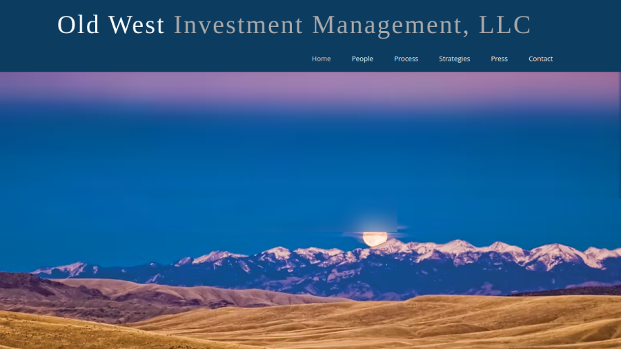 Screenshot of the Old West Investment Management, LLC website