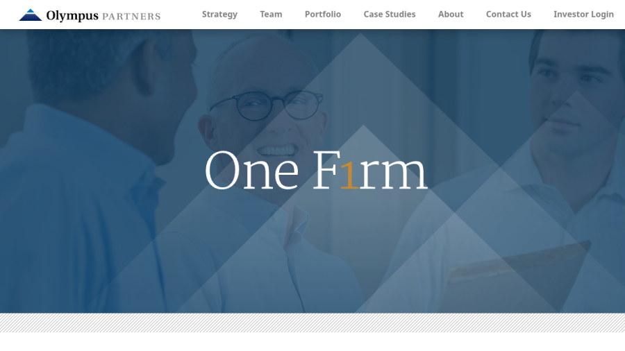 Screenshot of the Olympus Advisors, LLC website