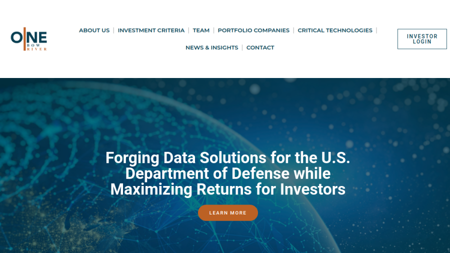 Screenshot of the One Bow River Advisers, LLC. website