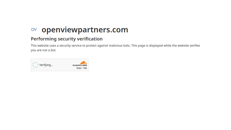 Screenshot of the Openview Advisors, LLC website