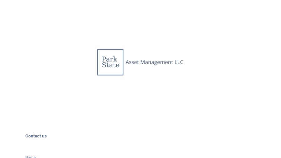 Screenshot of the Park State Asset Management LLC website