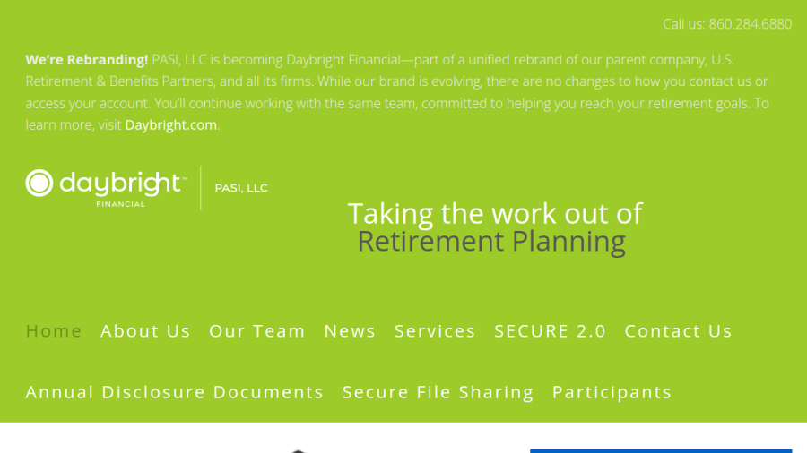Screenshot of the Pasi Investments, LLC website
