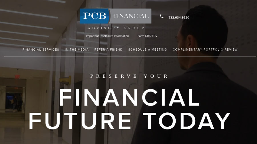 Screenshot of the Pcb Capital LLC website