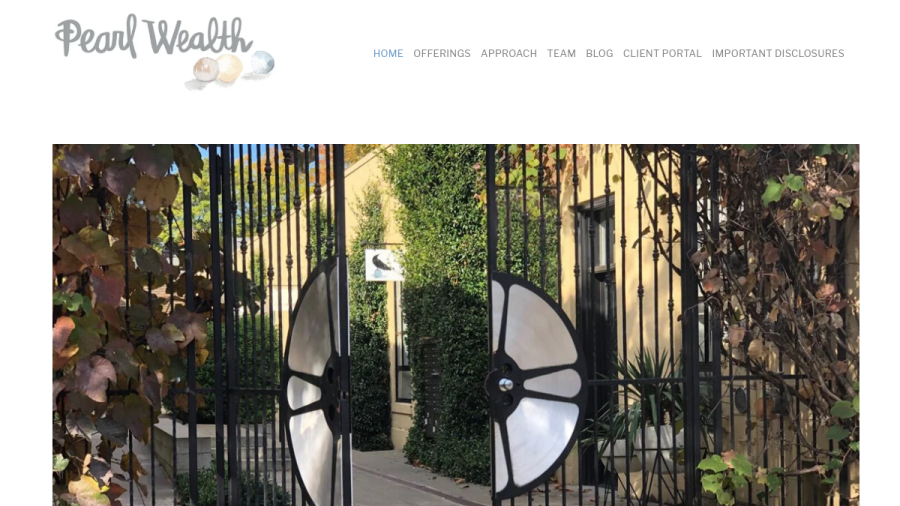Screenshot of the Pearl Wealth LLC website