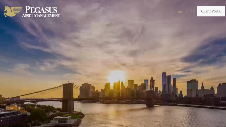 Screenshot of the Pegasus Asset Management INC website