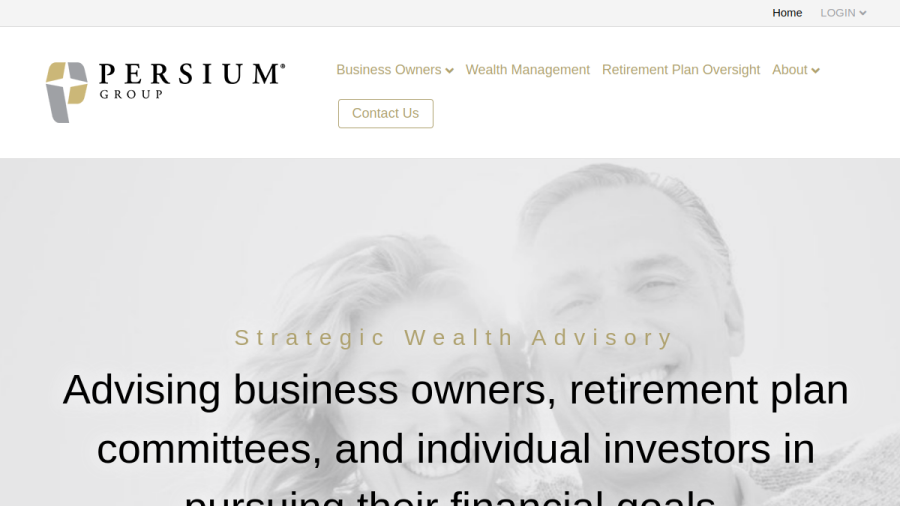 Screenshot of the Persium Advisors, LLC website