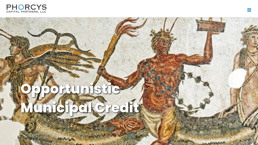 Screenshot of the Phorcys Capital Partners, LLC website