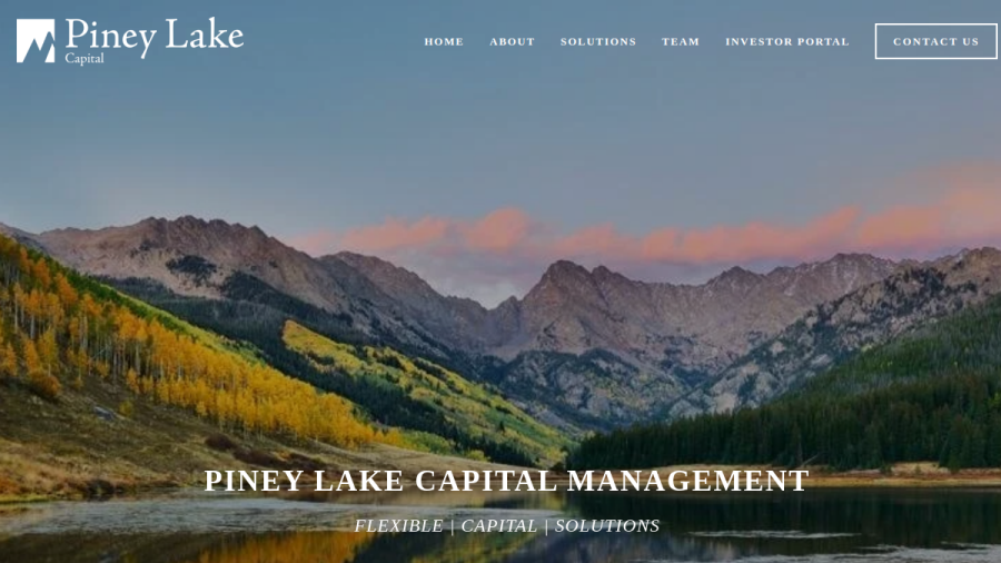Screenshot of the Piney Lake Capital Management LP website