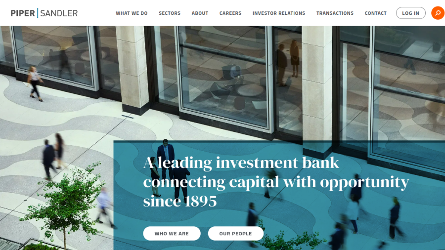 Screenshot of the Piper Heartland Healthcare Capital, LLC website