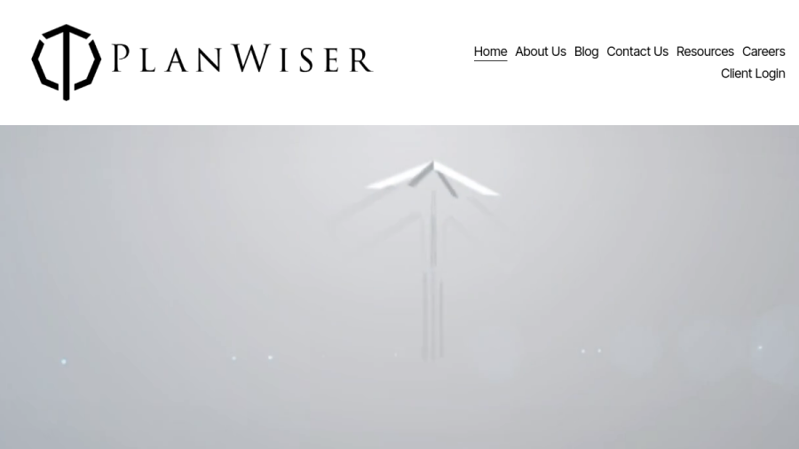 Screenshot of the Planwiser Financial website