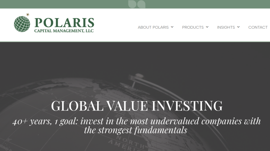Screenshot of the Polaris Capital Management, LLC website