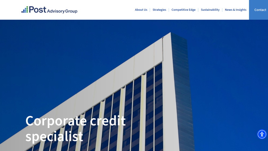 Screenshot of the Post Advisory Group, LLC website