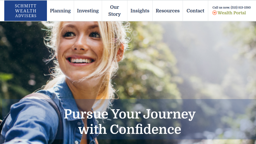 Screenshot of the Schmitt Wealth Advisers, LLC website