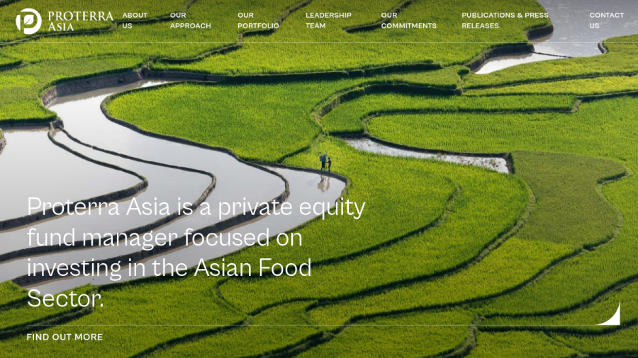 Screenshot of the Proterra Investment Partners LP website