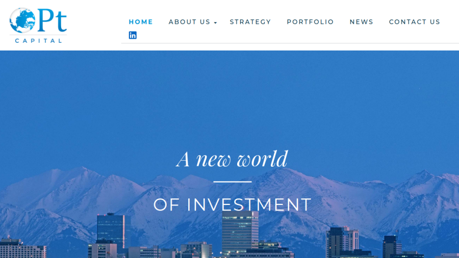 Screenshot of the Pt Capital Advisors, LLC website