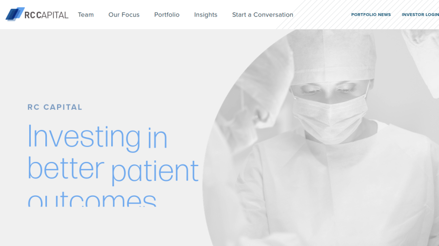 Screenshot of the Rc Capital website