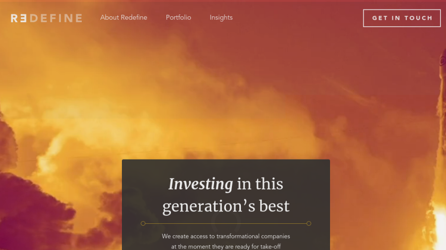 Screenshot of the Redefine Ventures LLC website