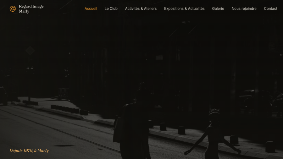 Site web créé pour Regard Image Marly