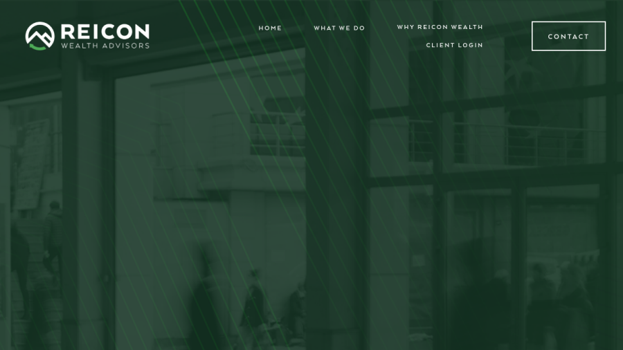 Screenshot of the Reicon Wealth Advisors, LLC website