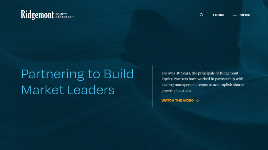 Screenshot of the Ridgemont Partners Management, LLC website