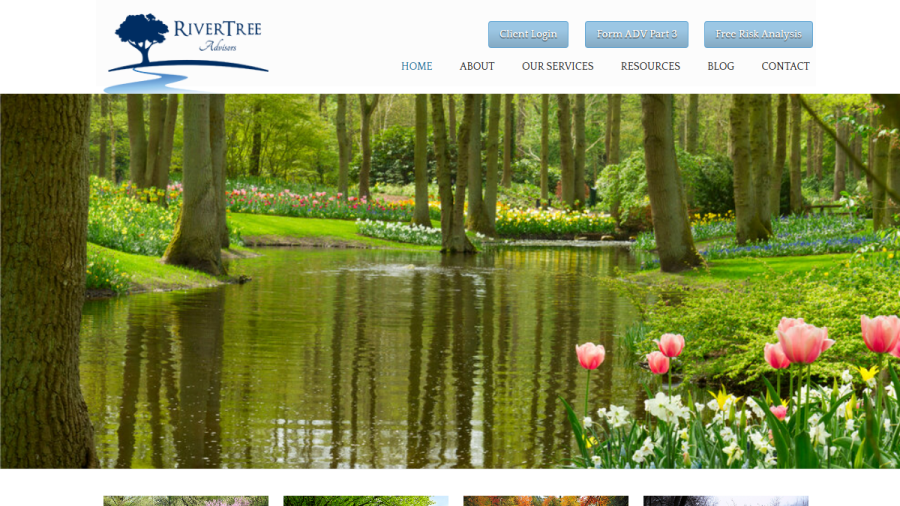 Screenshot of the Rivertree Advisors, LLC website