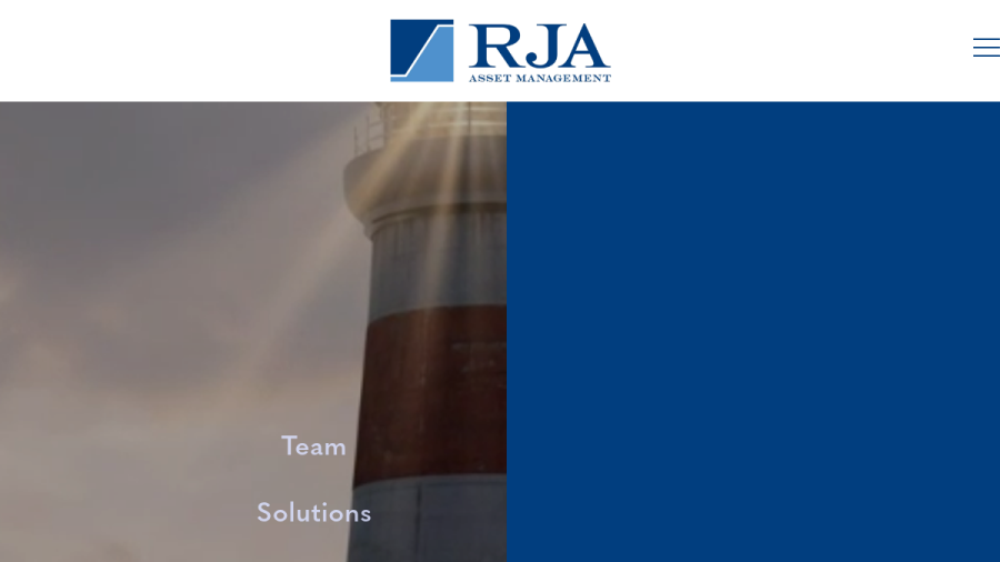 Screenshot of the Rja Asset Management LLC website