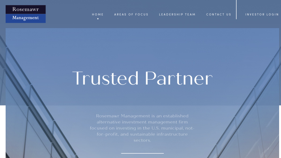 Screenshot of the Rosemawr Management LLC website