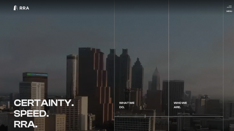 Screenshot of the Rra Capital website