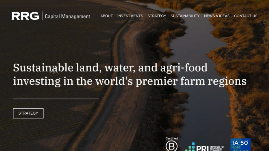 Screenshot of the Rrg Capital Management LLC website