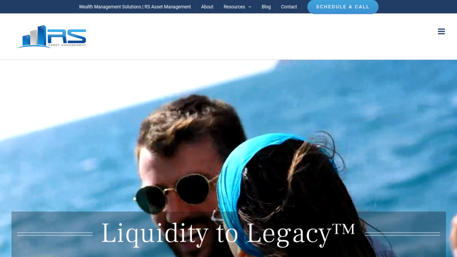 Screenshot of the Rs Asset Management, LLC website