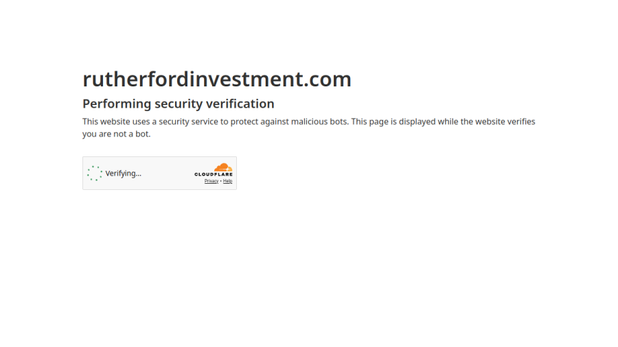 Screenshot of the Rutherford Investment Management website